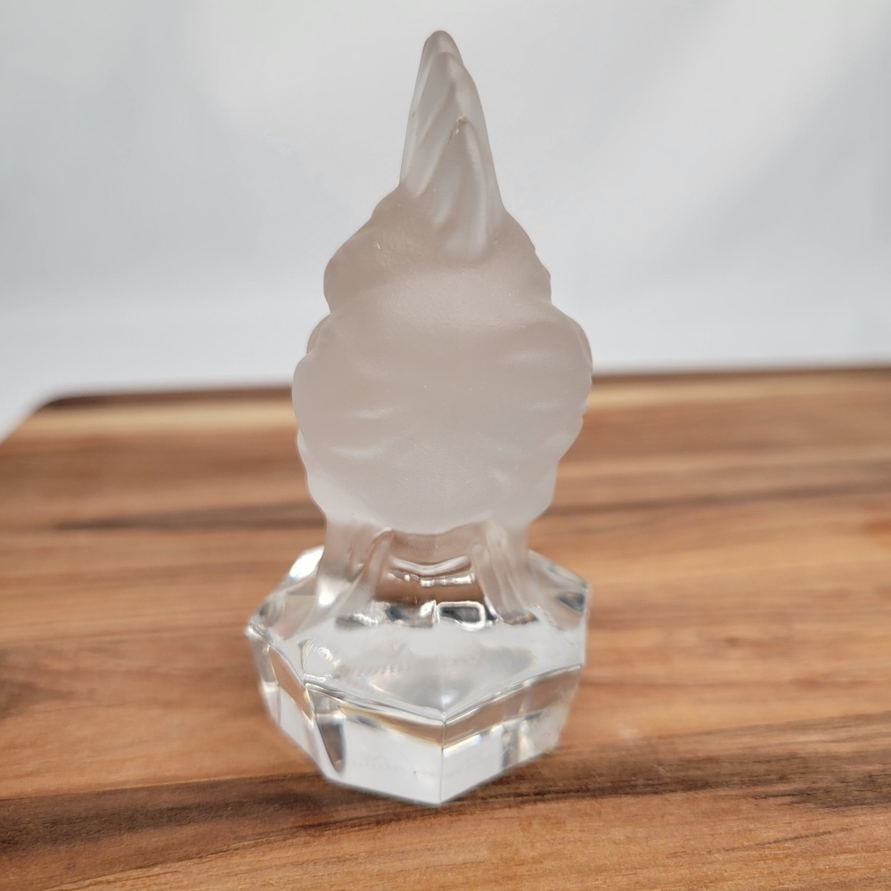 Natchmann Crystal Glass CHICKEN Figurine Hen Farmhouse - Picture 5 of 9